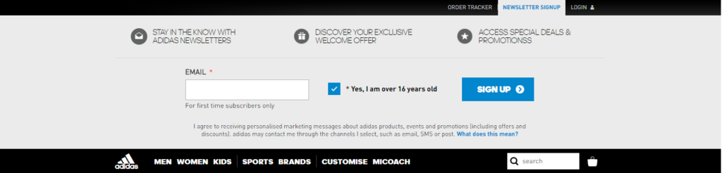adidas sign-up