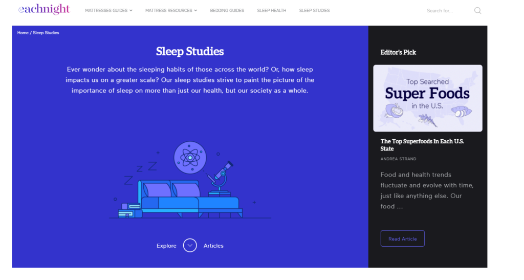 Sleep health using data