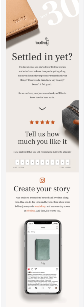 Bellroy social media reviews