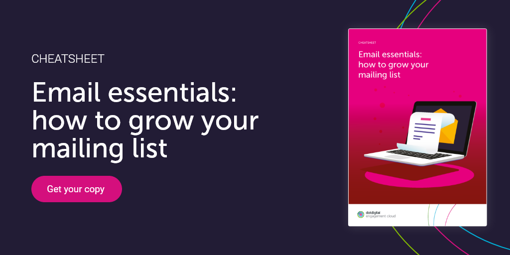 Preview to cheatsheet how to grow your mailing list