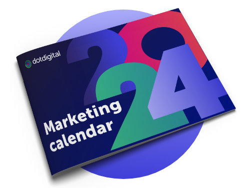 Marketing calendar 2024 infographic