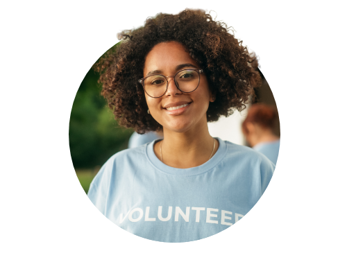volunteer worker for non-profit marketing